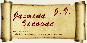 Jasmina Vićovac vizit kartica